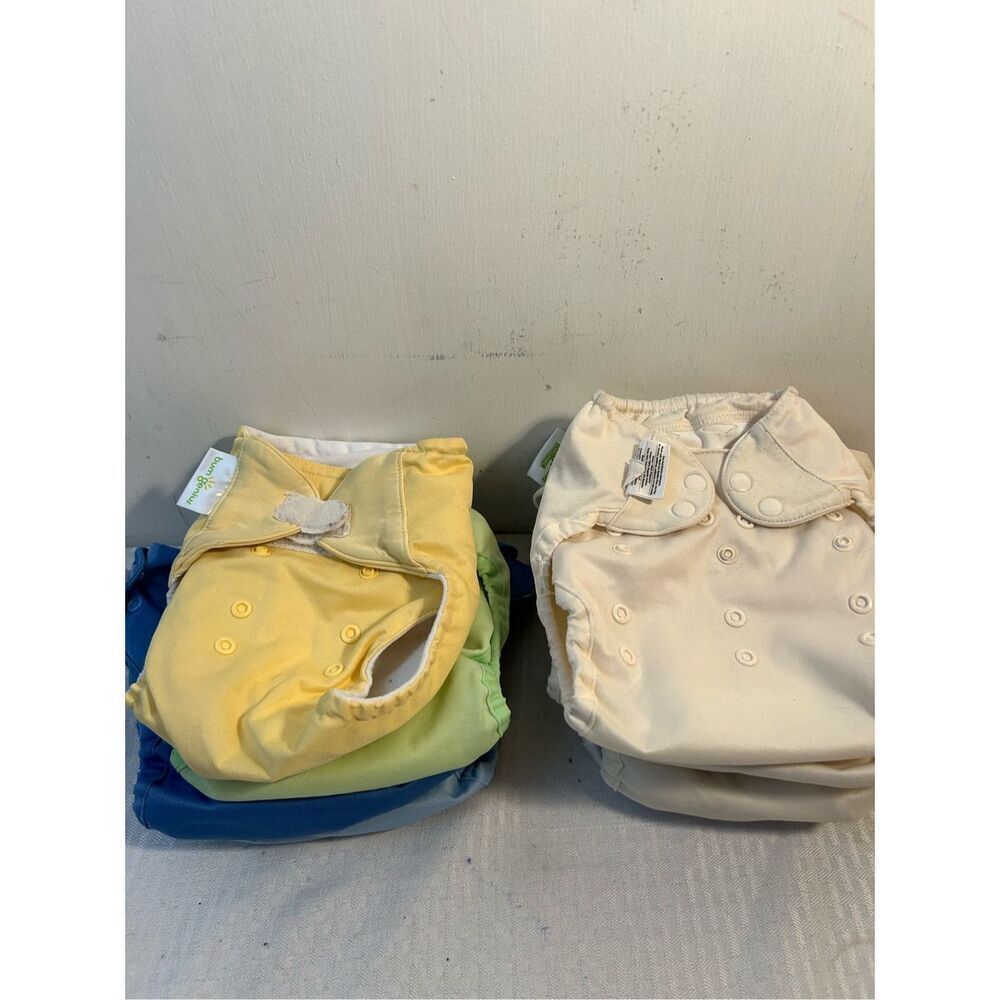 Bum genius baby cloth diapers mixed used‎ lot
